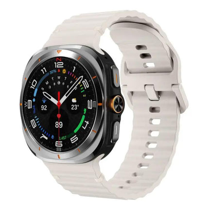 Galaxy Watch Band Silicone Wavy Grain Stitched Xdfind S L