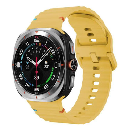 Galaxy Watch Band Silicone Wavy Grain Stitched Xdfind S L