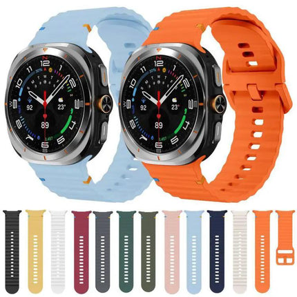 Galaxy Watch Band Silicone Wavy Grain Stitched Xdfind S L