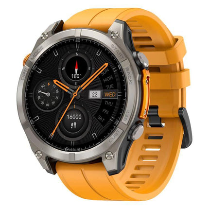 Zeblaze Smart Watch for Everyday Outdoor Exploration - orange sport smartwatch with 1.43-inch AMOLED, GPS and heart rate tracking for hiking and daily fitness