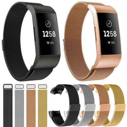 Fitbit Charge 3/4 Milanese Magnetic Stainless Steel Band