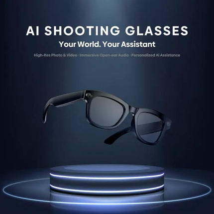 Zeblaze AI Shooting Glasses With Open Ear Audio For Hands Free Use
