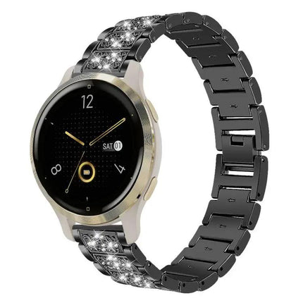 Diamond Steel Watch Band 22mm/20mm Adjustable Comfort Fit