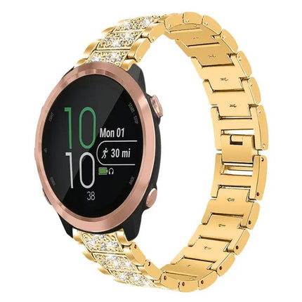 Diamond Steel Watch Band 22mm/20mm Adjustable Comfort Fit
