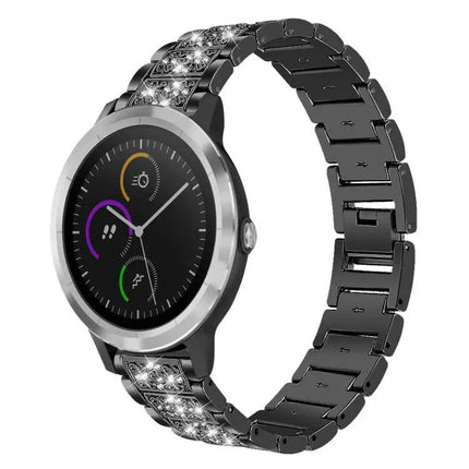 Diamond Steel Watch Band 22mm/20mm Adjustable Comfort Fit