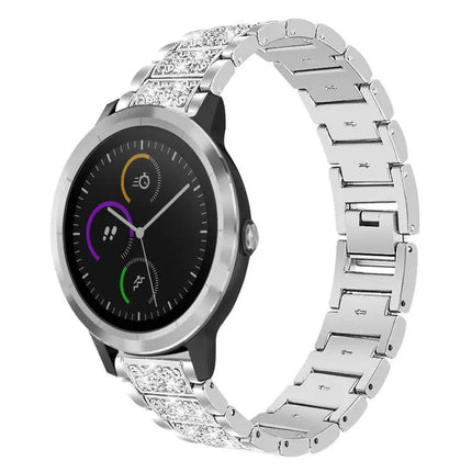 Diamond Steel Watch Band 22mm/20mm Adjustable Comfort Fit