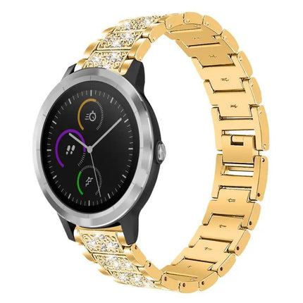 Diamond Steel Watch Band 22mm/20mm Adjustable Comfort Fit