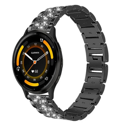 Diamond Steel Watch Band 22mm/20mm Adjustable Comfort Fit