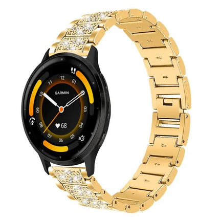 Diamond Steel Watch Band 22mm/20mm Adjustable Comfort Fit