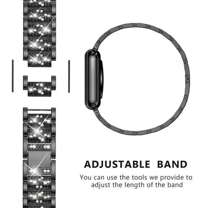 Xdfind Stainless Steel Watch Band Set for Fitbit Adjustable