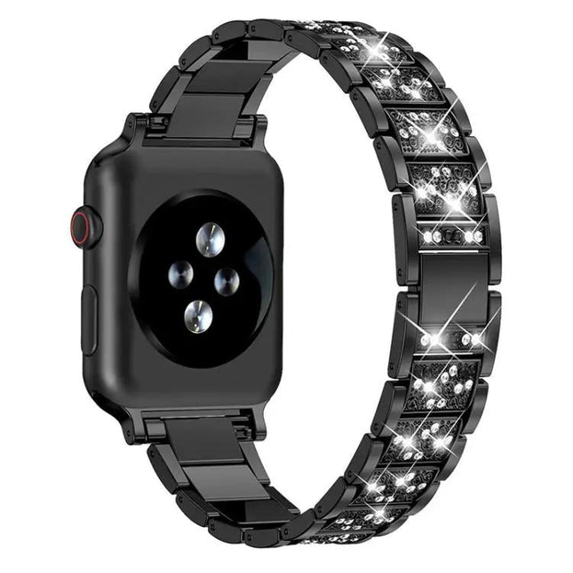 Stainless Steel Diamond Watch Band For Apple Watch 38-49mm | Syndmart