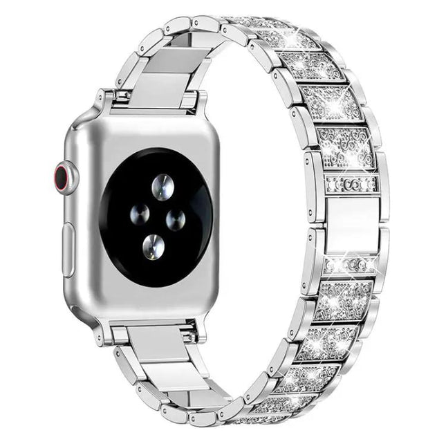 Stainless Steel Diamond Watch Band For Apple Watch 38-49mm | Syndmart