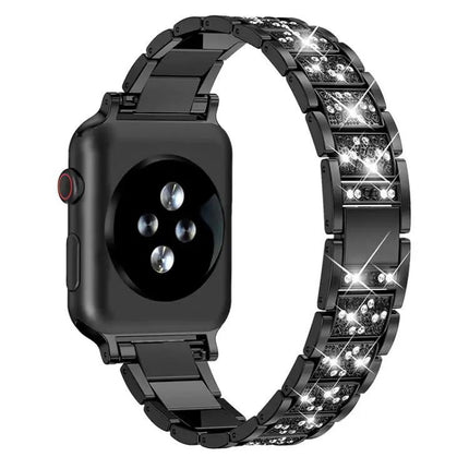 Stainless Steel Diamond Watch Band For Apple Watch 38-49mm