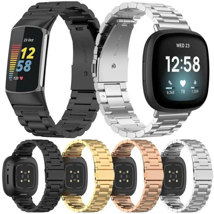 XDfind 12mm Metal Quick Release Watch Band, Three Beads