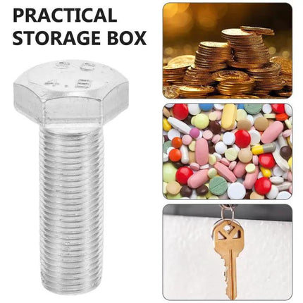 Portable Hexagonal Pill Storage Box With Leakproof Seal | Syndmart