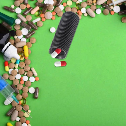 Portable Hexagonal Pill Storage Box With Leakproof Seal | Syndmart