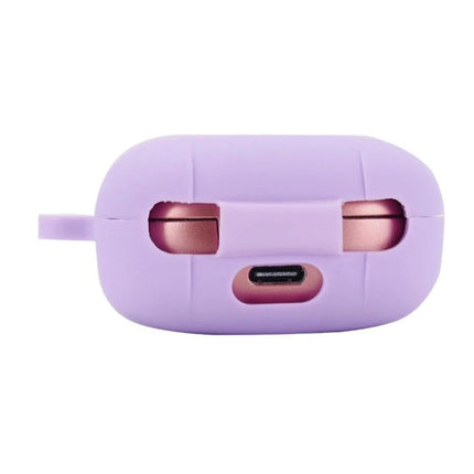 Samsung Galaxy Buds Live Silicone Case for Everyday Protection - lavender soft oil-sprayed silicone cover showing charging port and snug fit