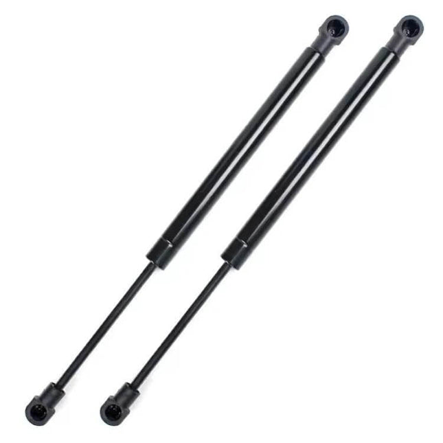 Alt Tag: BMW E90 Trunk Lift Supports Two Pack Gas Struts Replacement - black gas strut pair for trunk lid, direct OEM-style replacement