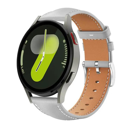 XDfind Black Fine Grain Leather Watch Band For Galaxy