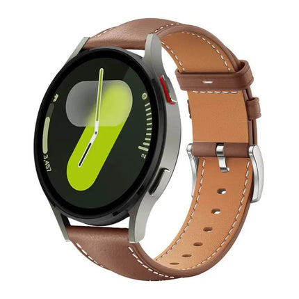 XDfind Black Fine Grain Leather Watch Band For Galaxy