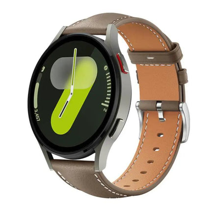 XDfind Black Fine Grain Leather Watch Band For Galaxy