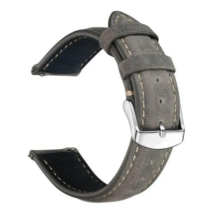 XDfind 24mm Crazy Horse Leather Watch Band For Suunto