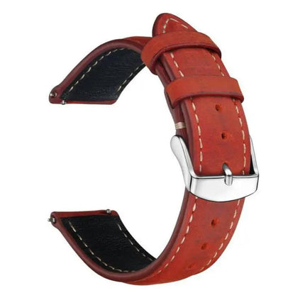 XDfind 24mm Crazy Horse Leather Watch Band For Suunto