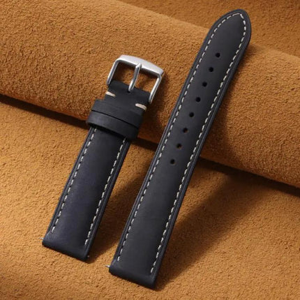 XDfind 24mm Crazy Horse Leather Watch Band For Suunto