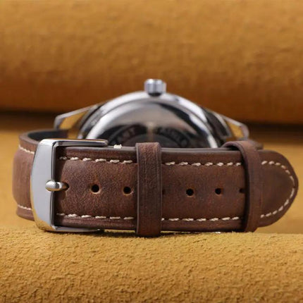 Xdfind Retro Crazy Horse Leather Watch Band 20/22mm