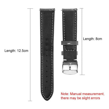 XDfind 24mm Crazy Horse Leather Watch Band For Suunto