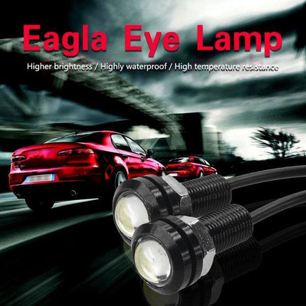 Hawkeye 23mm Motorcycle LED Light, Double Lens White compact weather-sealed 23×9×34mm LED module for turn signal tail reversing running light