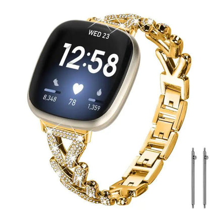 Twist Diamond Metal 20mm Watch Band For Garmin Venu