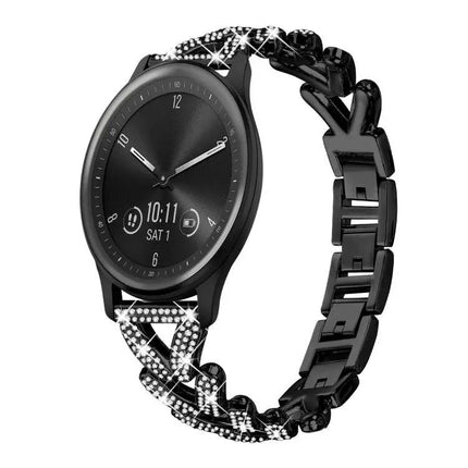 Twist Diamond Metal 20mm Watch Band For Garmin Venu
