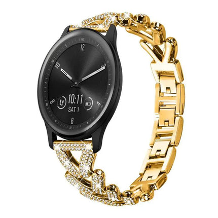 Twist Diamond Metal 20mm Watch Band For Garmin Venu