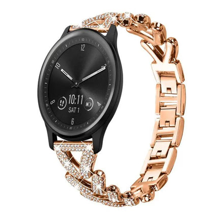 Twist Diamond Metal 20mm Watch Band For Garmin Venu
