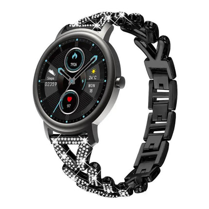 Twist Diamond Metal 20mm Watch Band For Garmin Venu