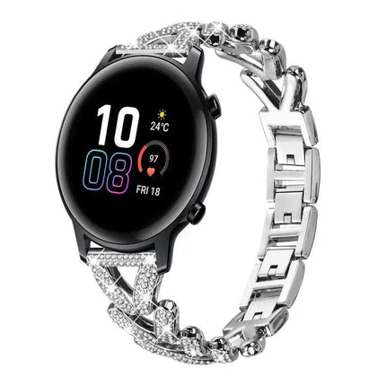 Twist Diamond Metal 20mm Watch Band For Garmin Venu