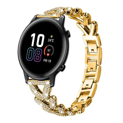 Twist Diamond Metal 20mm Watch Band For Garmin Venu