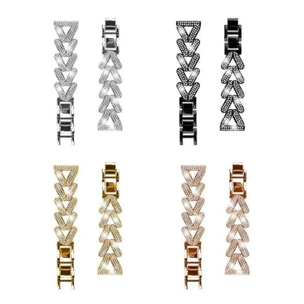 Twist Diamond Metal 20mm Watch Band For Garmin Venu