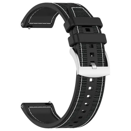 Xdfind Hybrid Nylon Silicone Watch Band 20mm/22mm Adjustable