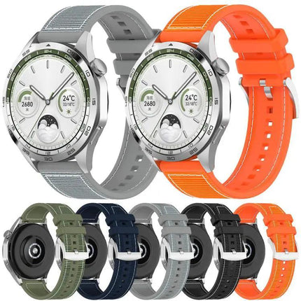 Xdfind Hybrid Nylon Silicone Watch Band 20mm/22mm Adjustable