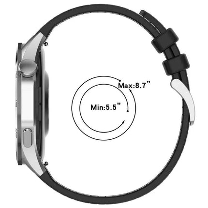 Xdfind Hybrid Nylon Silicone Watch Band 20mm/22mm Adjustable