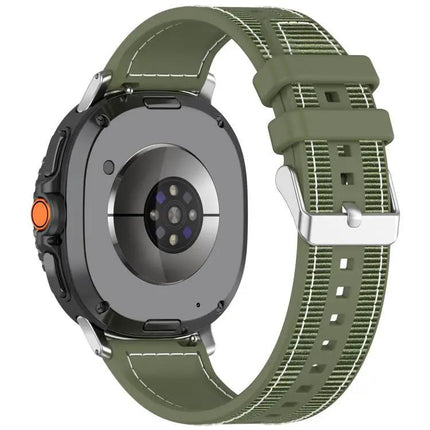 Xdfind Hybrid Nylon Silicone Watch Band For Samsung 22mm