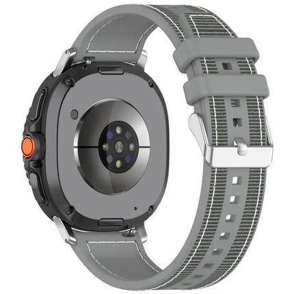 Xdfind Hybrid Nylon Silicone Watch Band For Samsung 22mm
