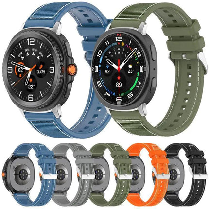 Xdfind Hybrid Nylon Silicone Watch Band For Samsung 22mm