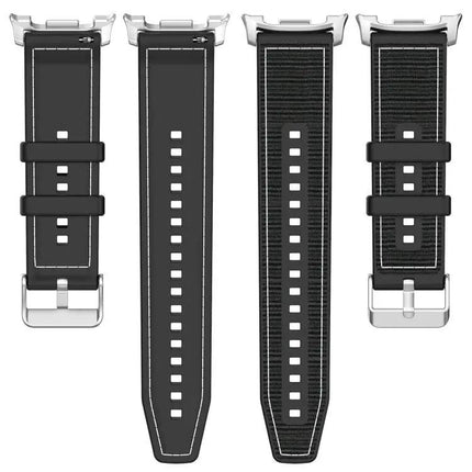 Xdfind Hybrid Nylon Silicone Watch Band For Samsung 22mm