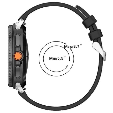 Xdfind Hybrid Nylon Silicone Watch Band For Samsung 22mm