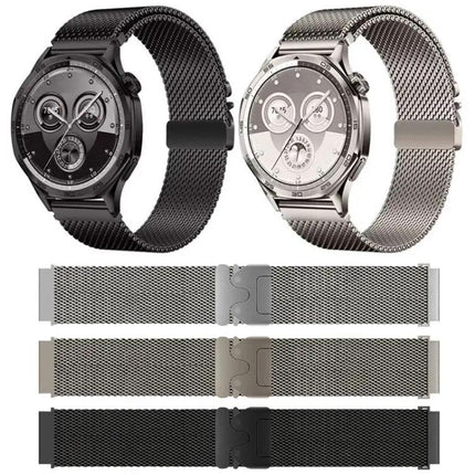 Milanese Stainless Steel Watch Band 20/22mm Parachute Buckle
