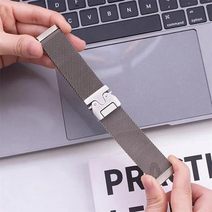 Milanese Stainless Steel Watch Band 20/22mm Parachute Buckle