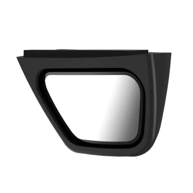 Wide-Angle Blind Spot Auxiliary Mirror for Suzuki Jimny JB74 and JB64 2018+ showing black R300 curved replacement auxiliary mirror